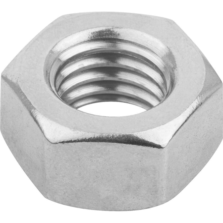 Hex Nut, M5, Stainless Steel, Not Graded, Bright Zinc Plated, 2.75 Mm Ht